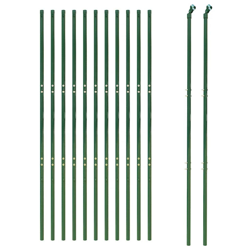 Gard de plasă de sârmă, verde, 1,6x25 m