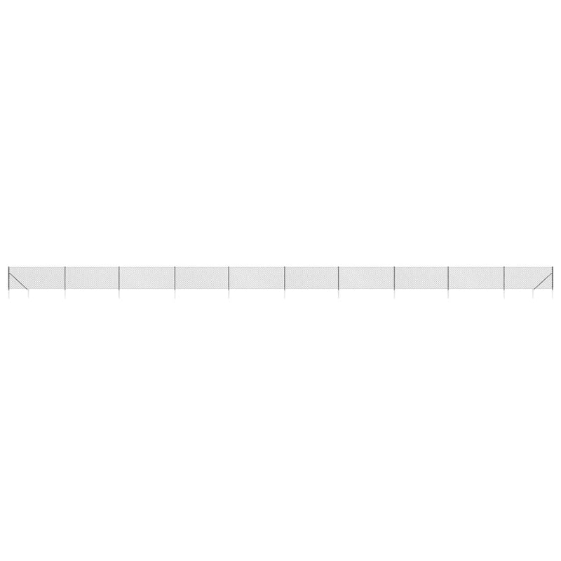 Gard plasă de sârmă cu țăruși de fixare, antracit 1x25 m