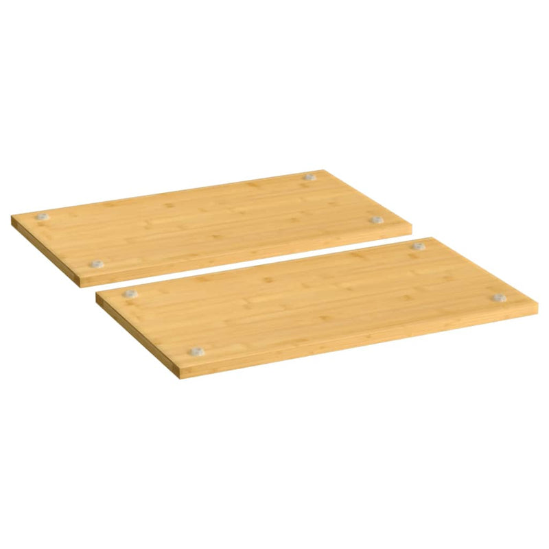Protecții pentru aragaz, 2 buc., 50x28x1,5 cm, bambus