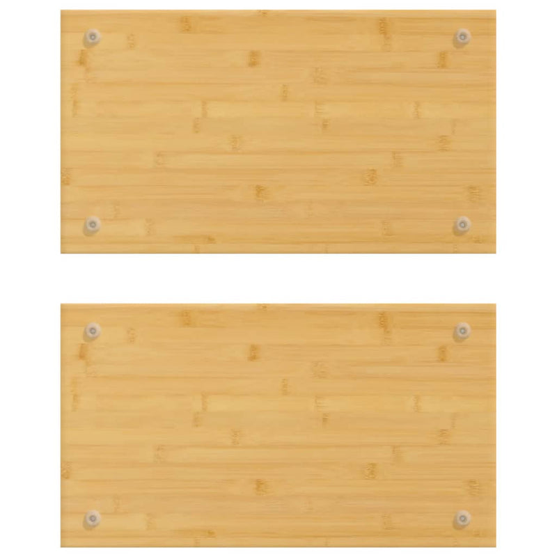 Protecții pentru aragaz, 2 buc., 50x28x1,5 cm, bambus