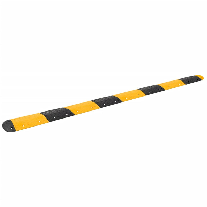 Prag limitator de viteză galben&negru, 420x32,5x4 cm, cauciuc