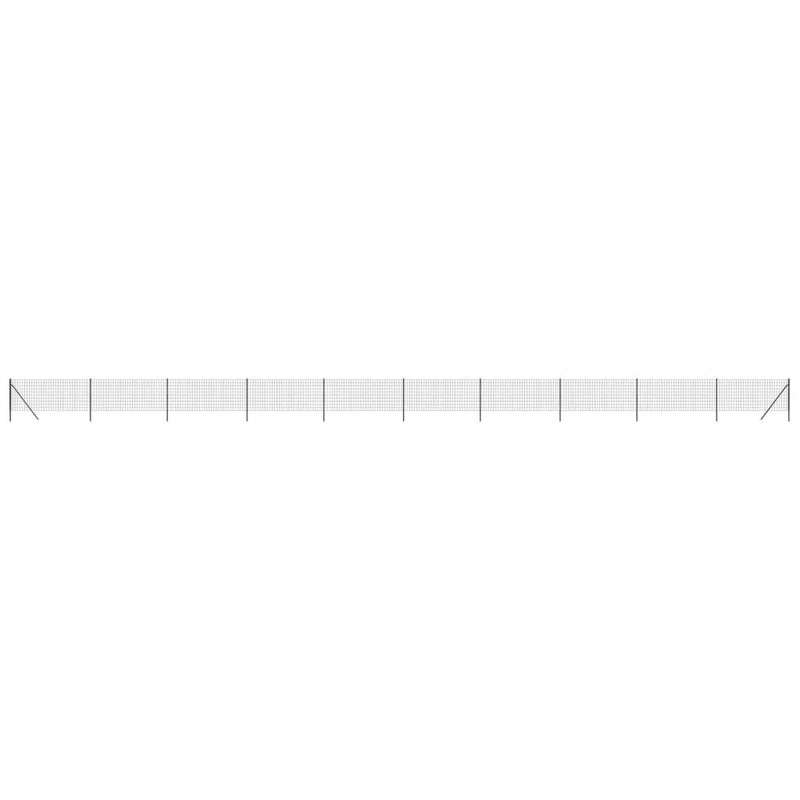 Gard plasă de sârmă, antracit, 0,8x25 m, oțel galvanizat