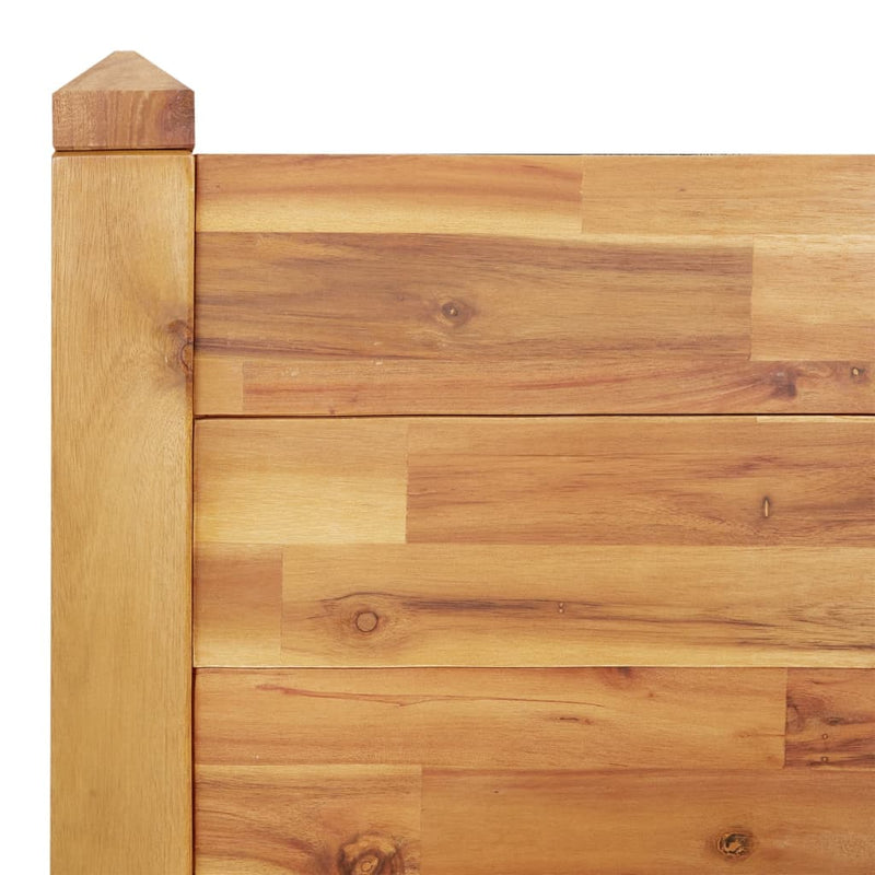 Pat înălțat pentru grădină, 160x60x84 cm, lemn masiv de acacia
