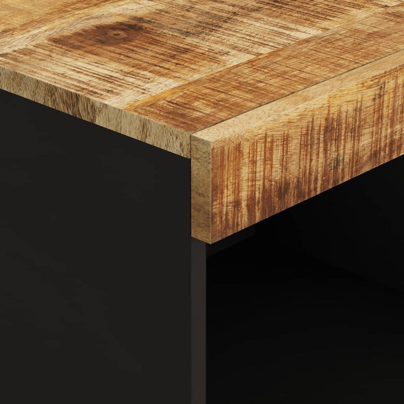 Dulap lateral, 85x33x107 cm, lemn masiv de mango