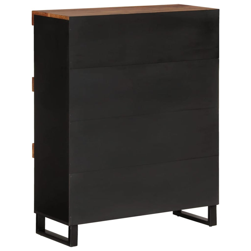 Dulap lateral, 85x33x107 cm, lemn masiv de acacia