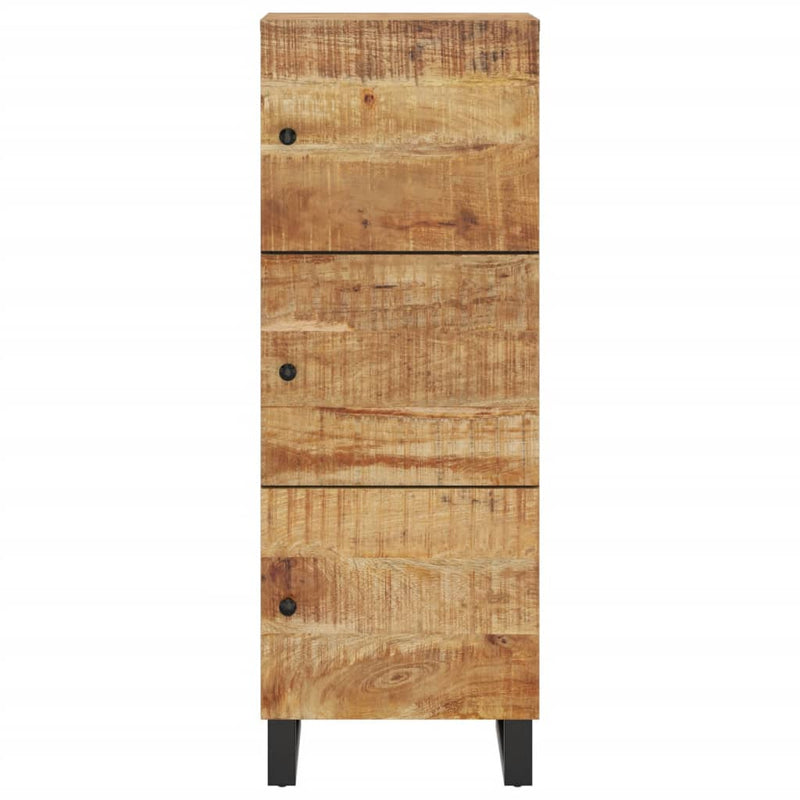 Dulap înalt cu 3 uși, 40x33x110 cm, lemn masiv mango și fier