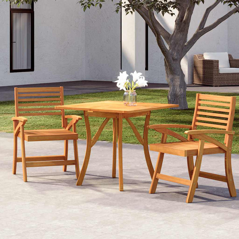Set mobilier de grădină, 3 piese, lemn masiv de acacia