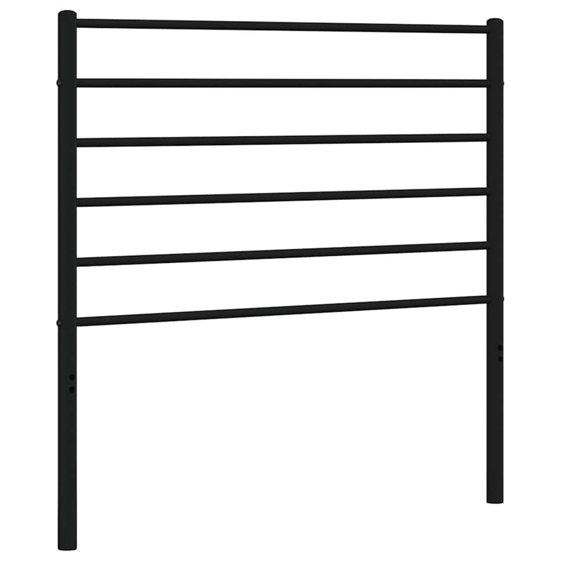 Tăblie de pat de schimb metalică, negru, 90 cm