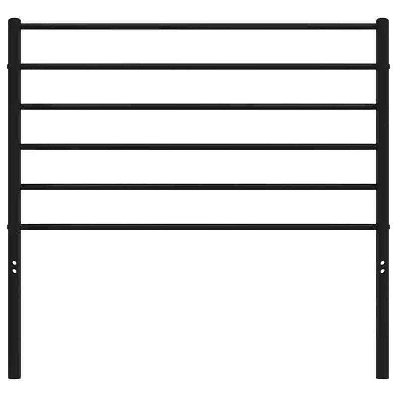 Tăblie de pat de schimb metalică, negru, 100 cm