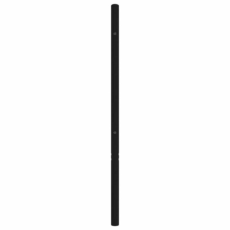 Tăblie de pat de schimb metalică, negru, 180 cm