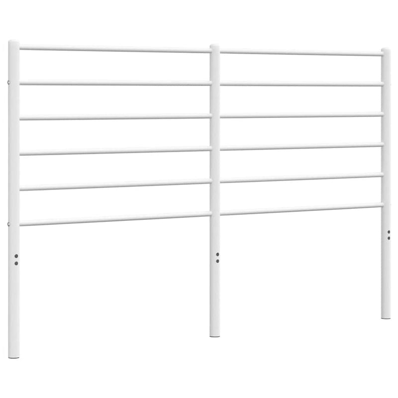 Tăblie de pat de schimb metalică, alb, 135 cm