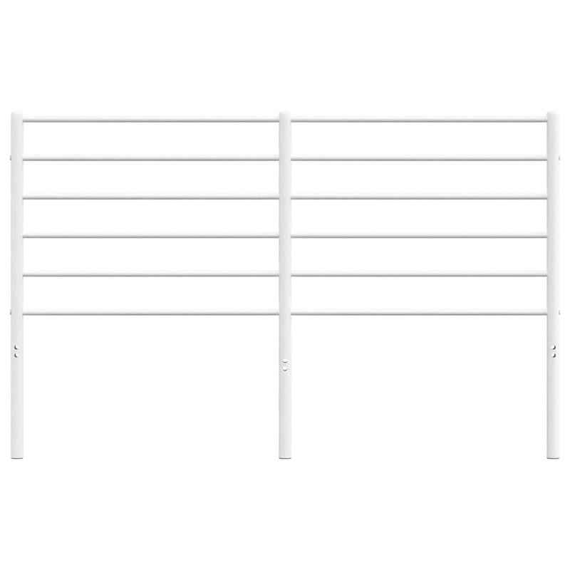 Tăblie de pat de schimb metalică, alb, 135 cm