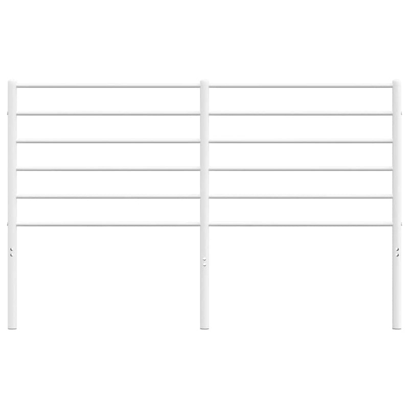 Tăblie de pat de schimb metalică, alb, 160 cm