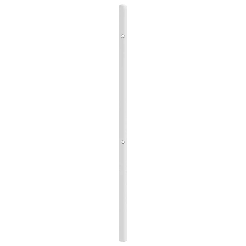 Tăblie de pat de schimb metalică, alb, 180 cm