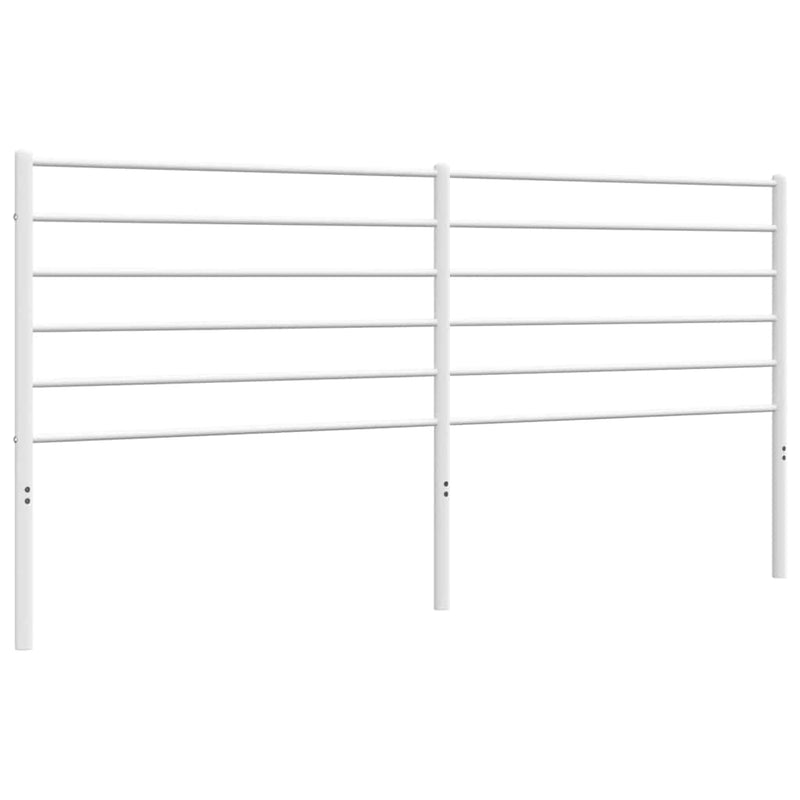 Tăblie de pat de schimb metalică, alb, 200 cm