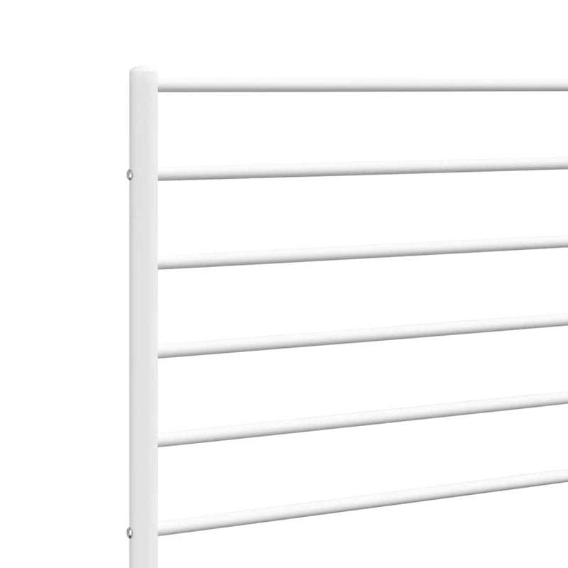Tăblie de pat de schimb metalică, alb, 200 cm