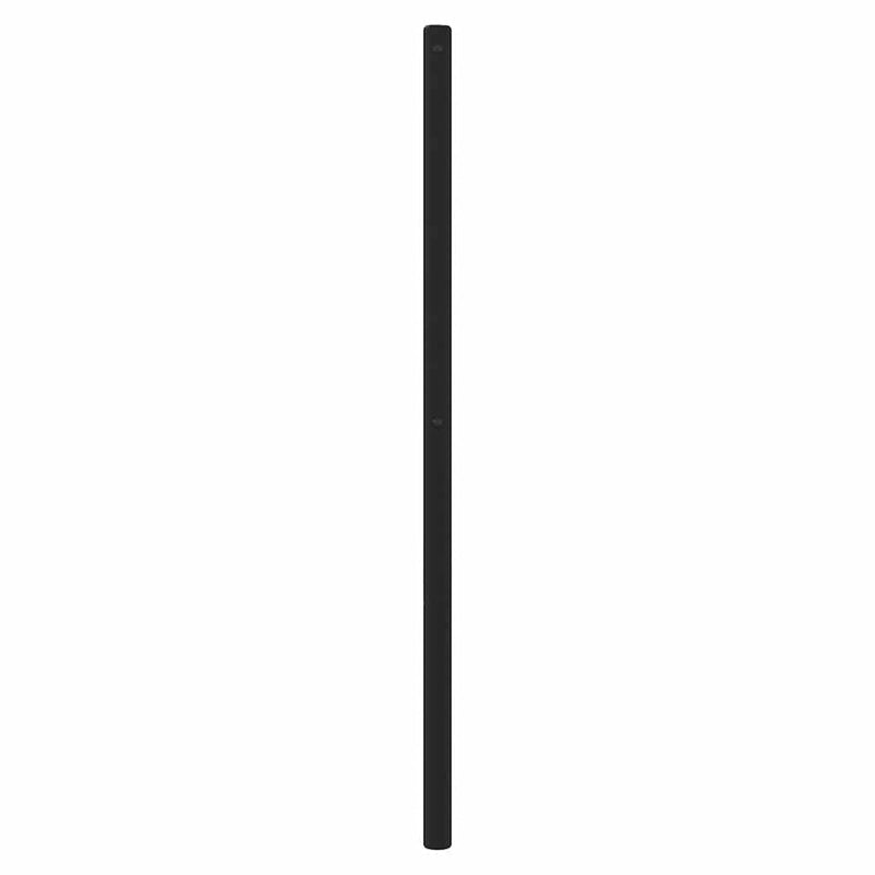 Tăblie de pat de schimb metalică, negru, 90 cm