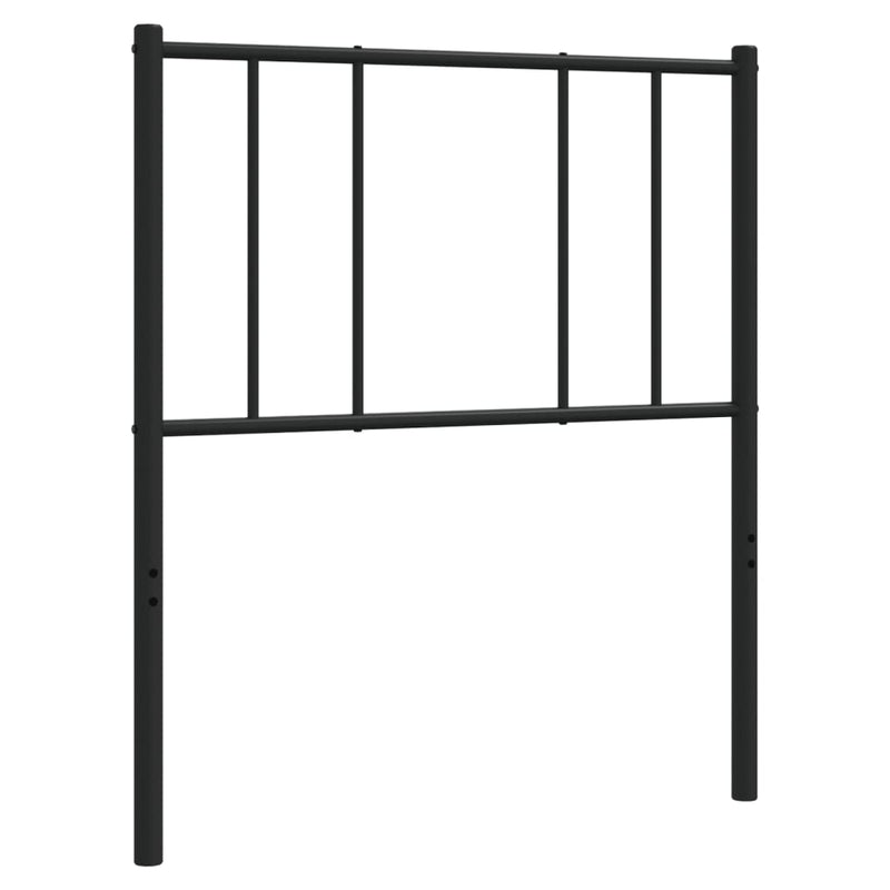 Tăblie de pat de schimb metalică, negru, 107 cm