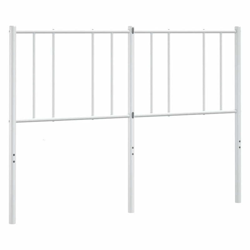 Tăblie de pat de schimb metalică, alb, 120 cm