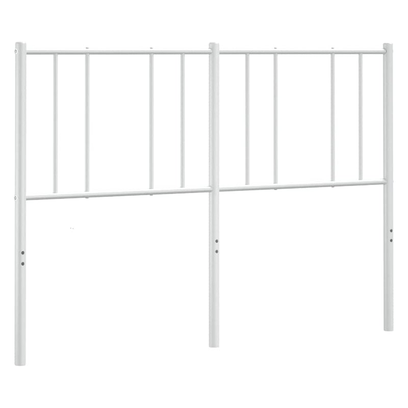 Tăblie de pat de schimb metalică, alb, 120 cm
