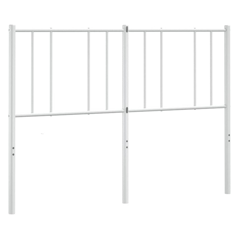 Tăblie de pat de schimb metalică, alb, 160 cm