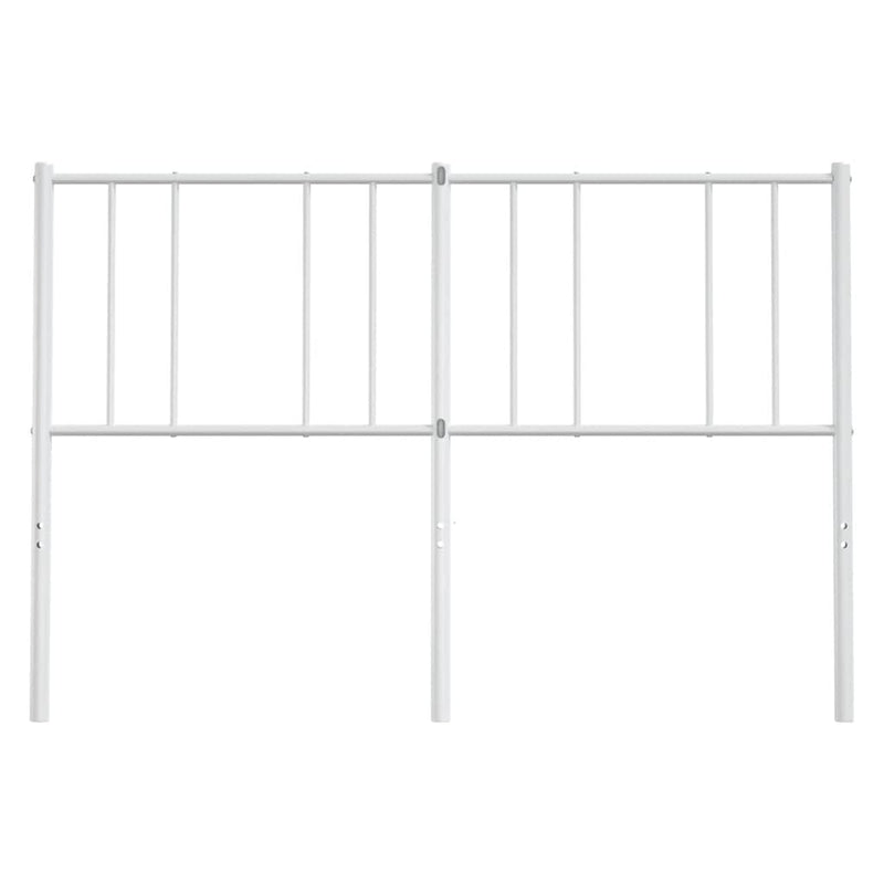 Tăblie de pat de schimb metalică, alb, 160 cm