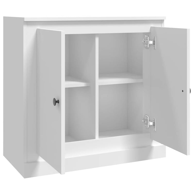 Servantă, alb, 70x35,5x67,5 cm, lemn prelucrat