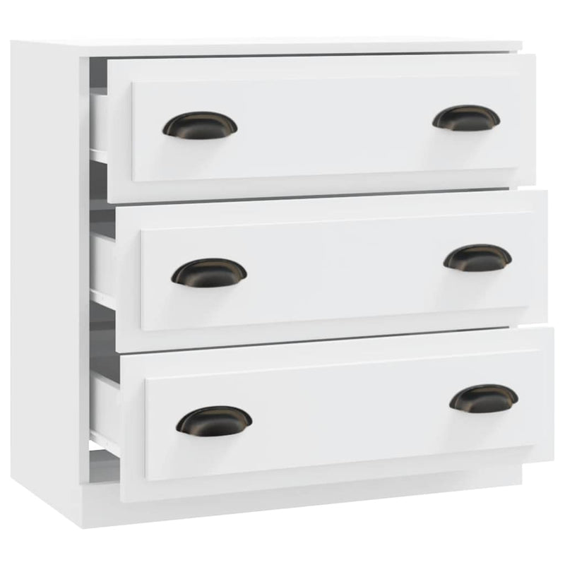 Servantă, alb, 70x35,5x67,5 cm, lemn prelucrat