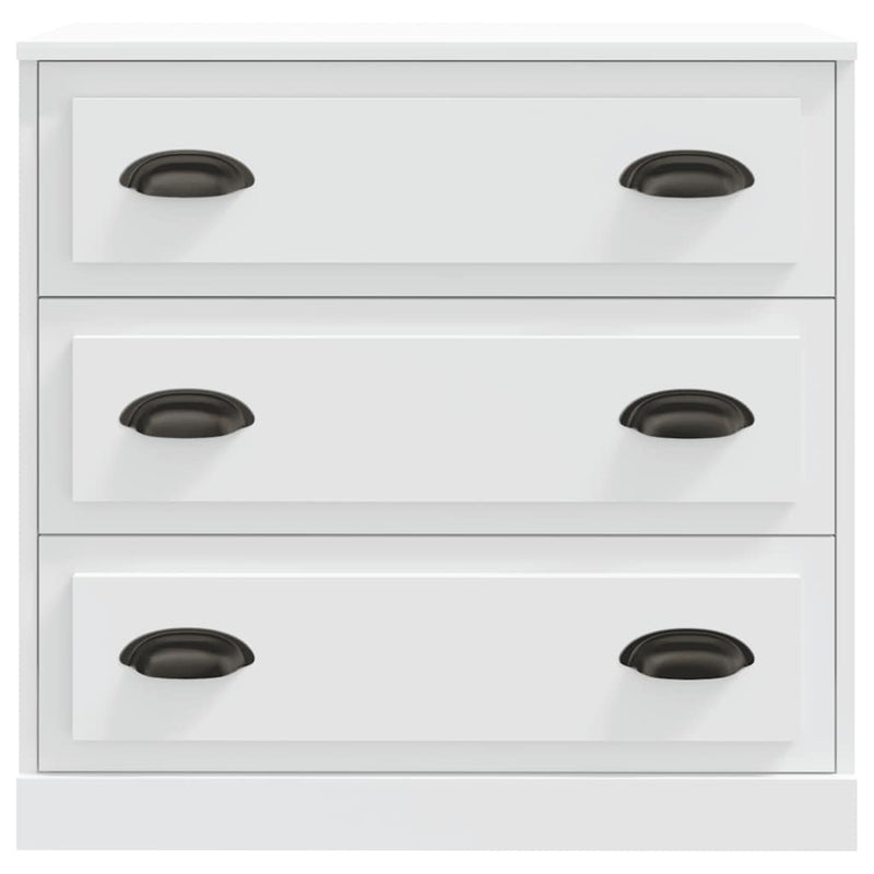 Servantă, alb, 70x35,5x67,5 cm, lemn prelucrat