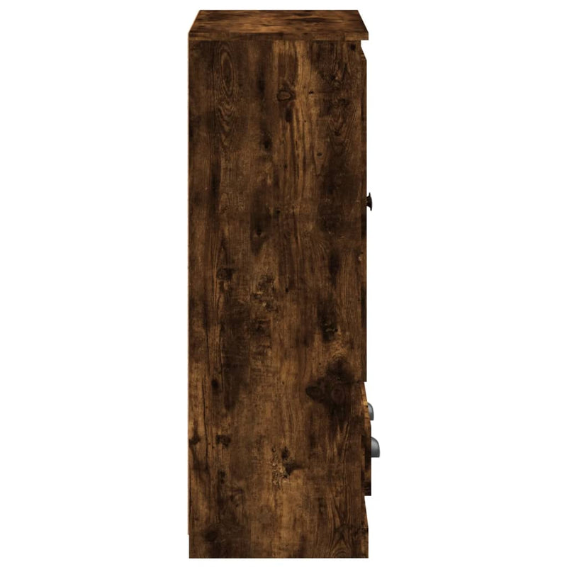 Dulap înalt, stejar afumat, 60x35,5x103,5 cm, lemn prelucrat