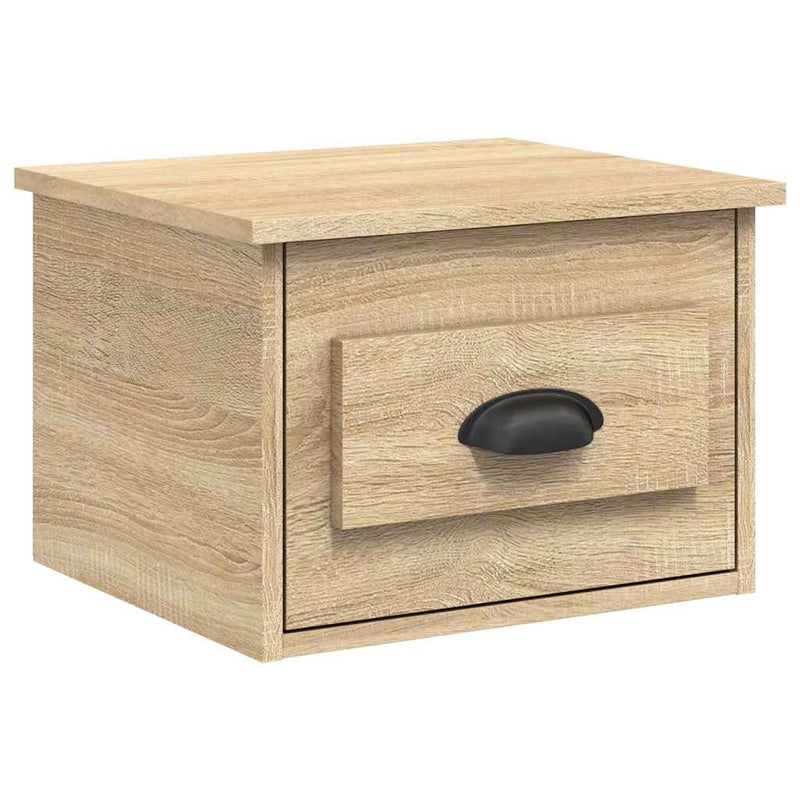 Noptiere de perete, 2 buc., stejar sonoma, 41,5x36x28 cm