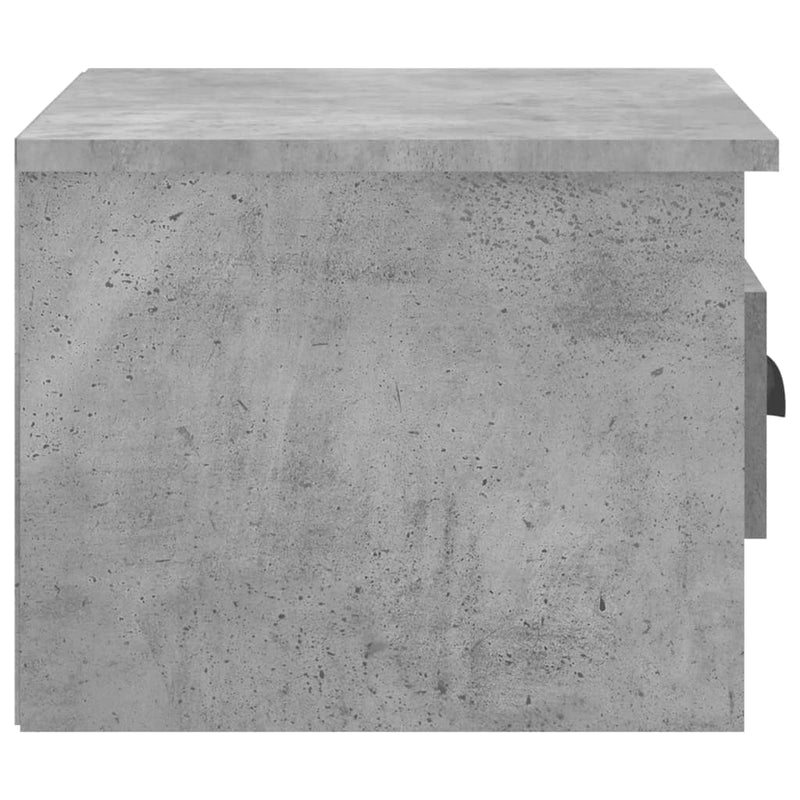 Noptieră de perete, gri beton, 41,5x36x28 cm