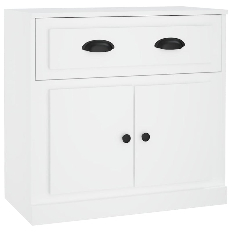 Servantă, alb, 70x35,5x67,5 cm, lemn prelucrat