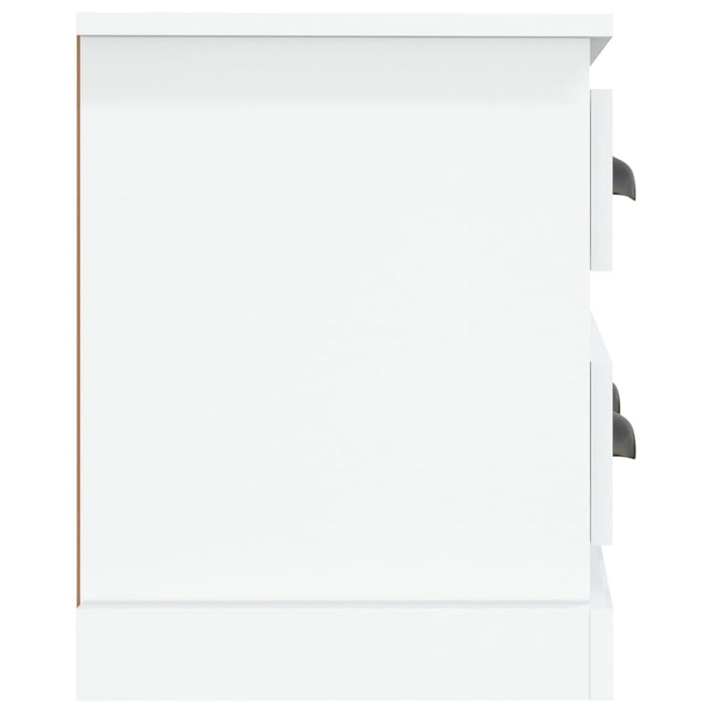 Comodă TV, alb extralucios, 100x35,5x45 cm, lemn prelucrat