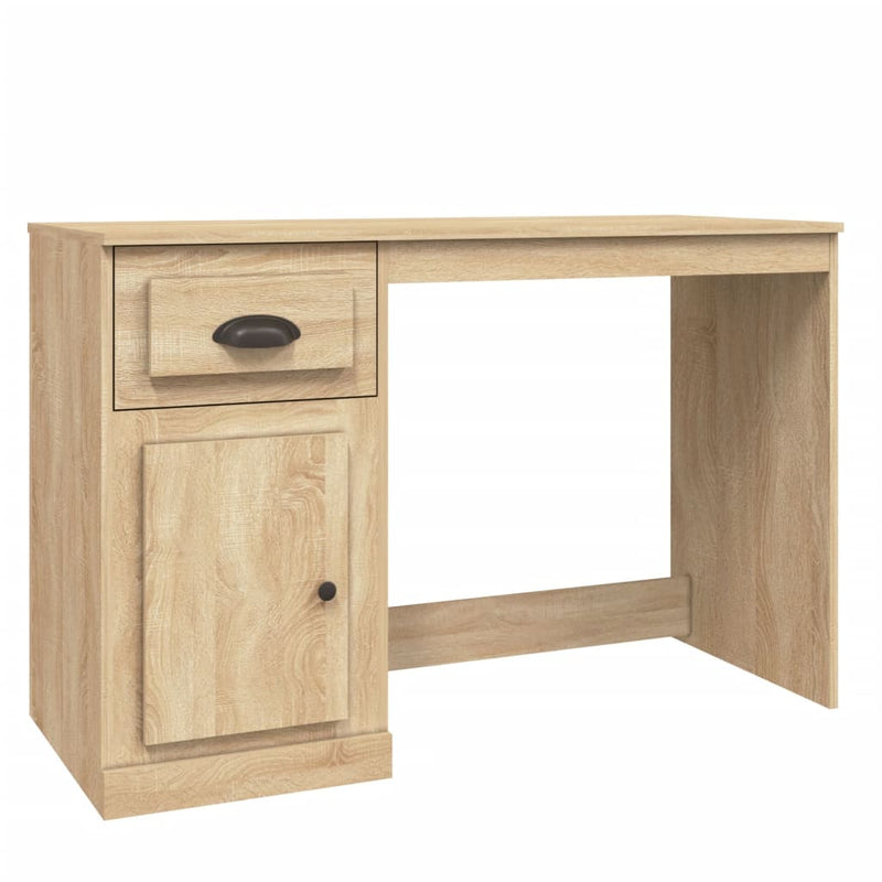 Birou cu sertar, stejar sonoma, 115x50x75 cm, lemn prelucrat