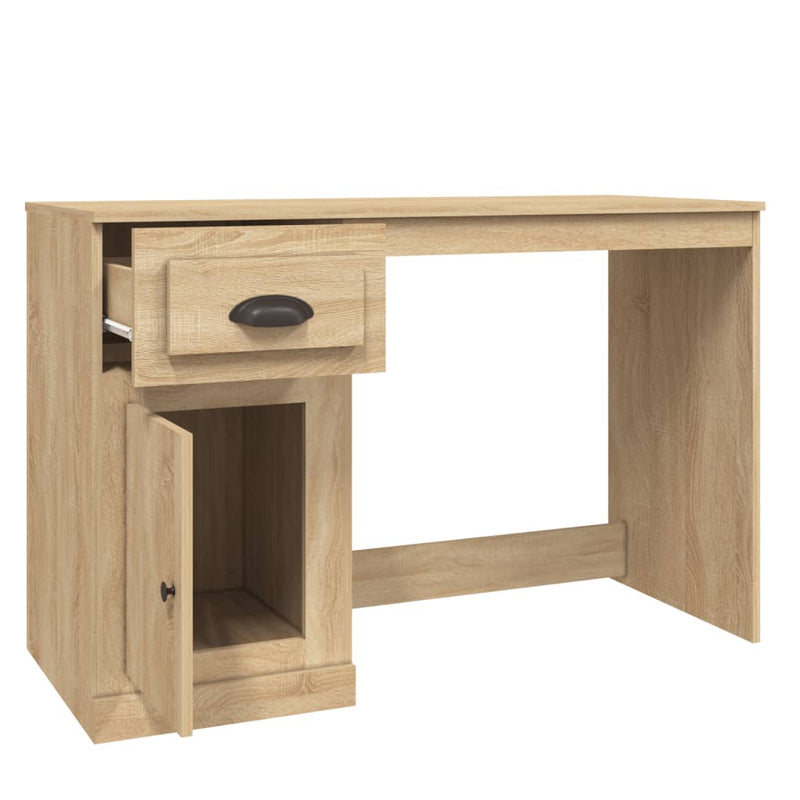Birou cu sertar, stejar sonoma, 115x50x75 cm, lemn prelucrat