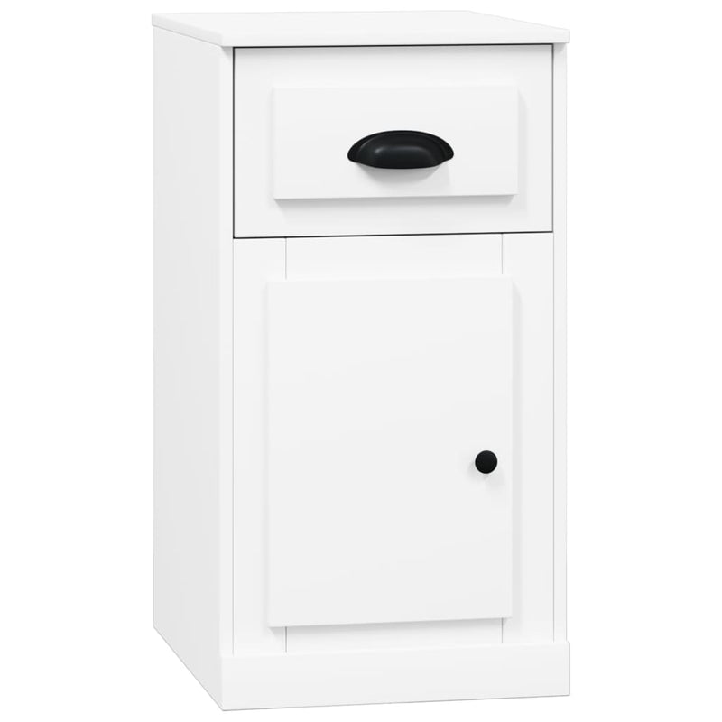 Dulap lateral cu sertar, alb, 40x50x75 cm, lemn prelucrat