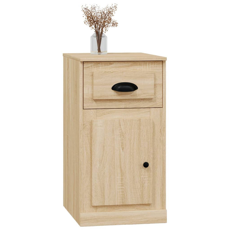 Dulap lateral, sertar stejar sonoma, 40x50x75 cm lemn prelucrat
