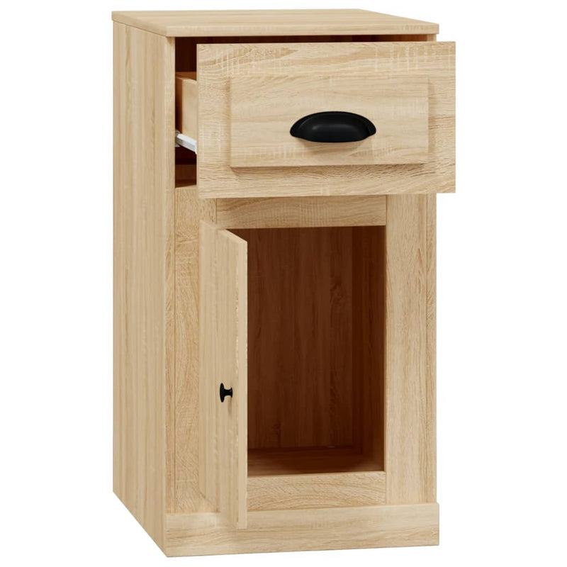 Dulap lateral, sertar stejar sonoma, 40x50x75 cm lemn prelucrat