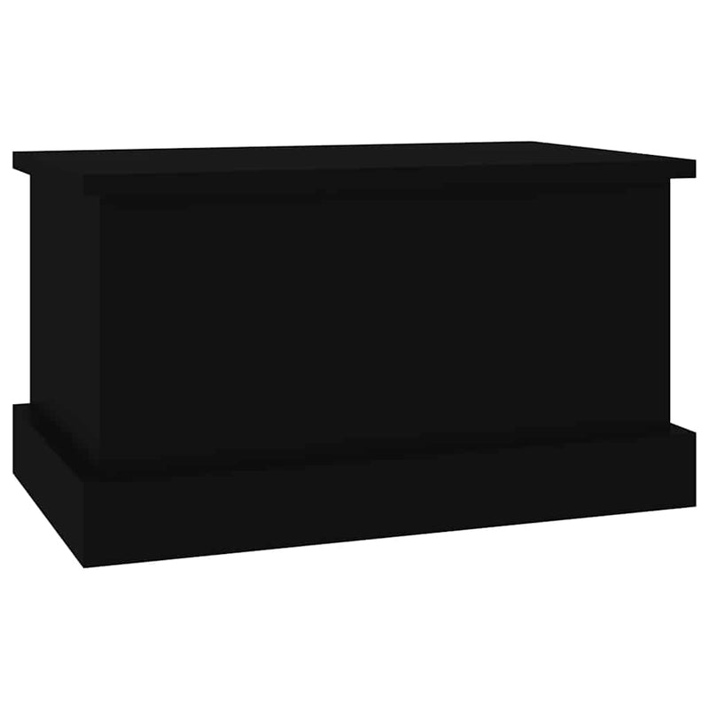 Raft de depozitare, negru, 50x30x28 cm, lemn prelucrat