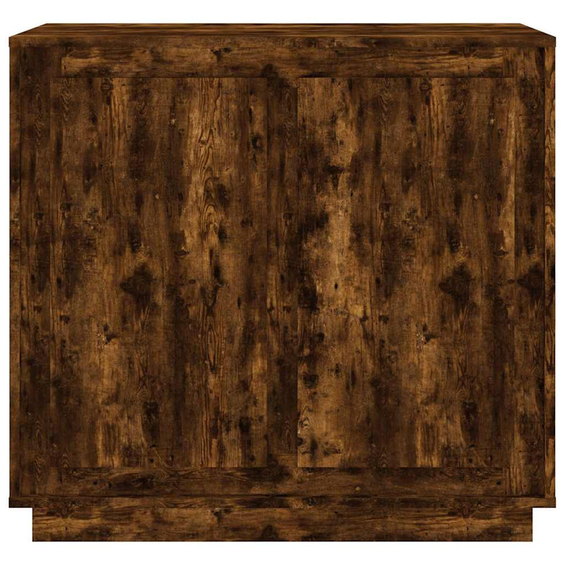 Dulap, stejar fumuriu, 80x34x75 cm, lemn compozit