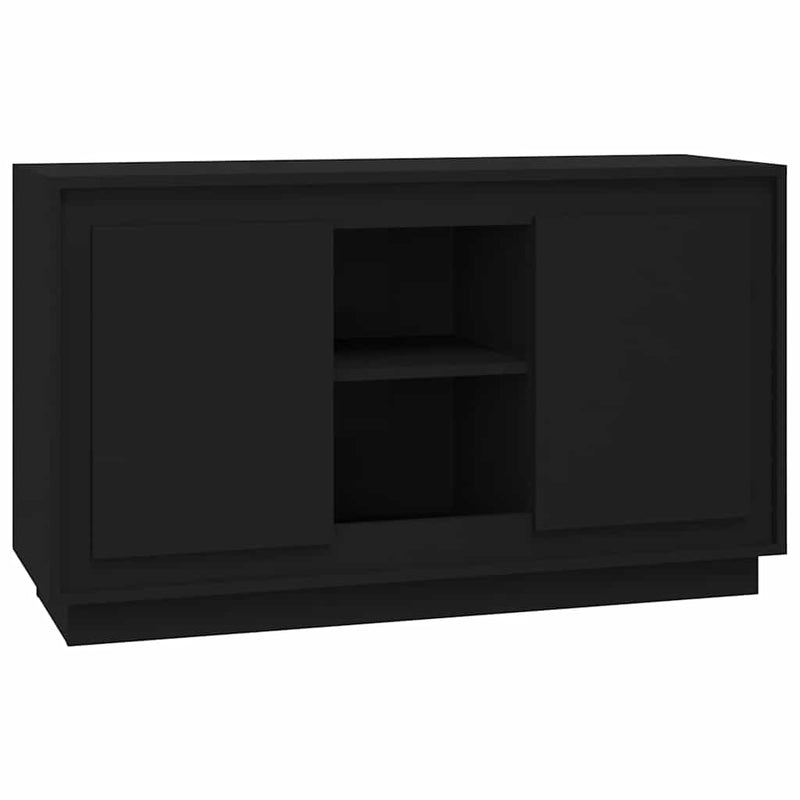 Dulap, negru, 102x35x60 cm, lemn prelucrat