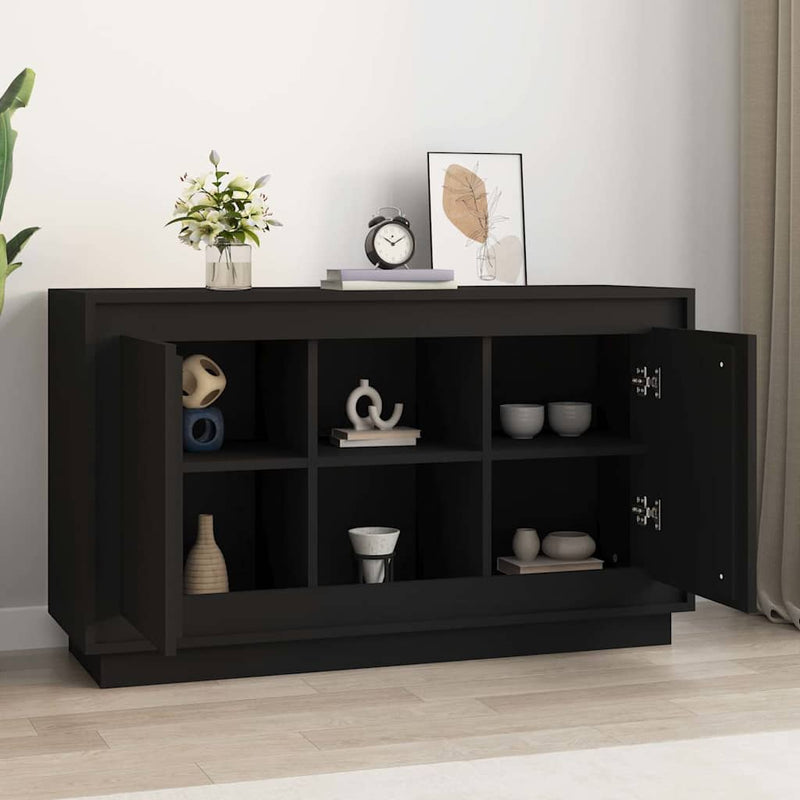 Dulap, negru, 102x35x60 cm, lemn prelucrat