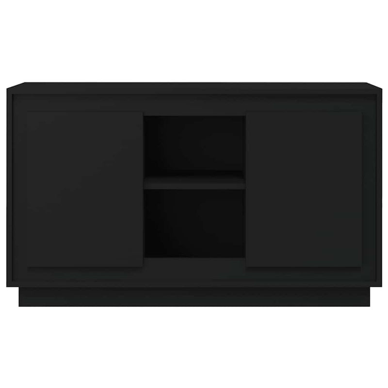Dulap, negru, 102x35x60 cm, lemn prelucrat
