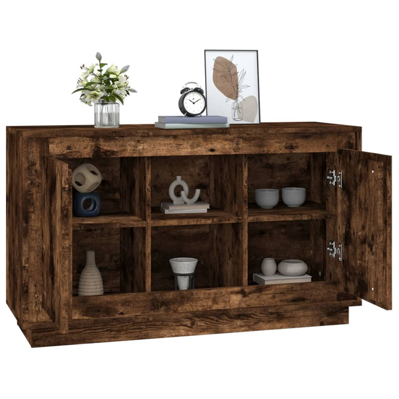 Dulap, stejar afumat, 102x35x60 cm, lemn prelucrat