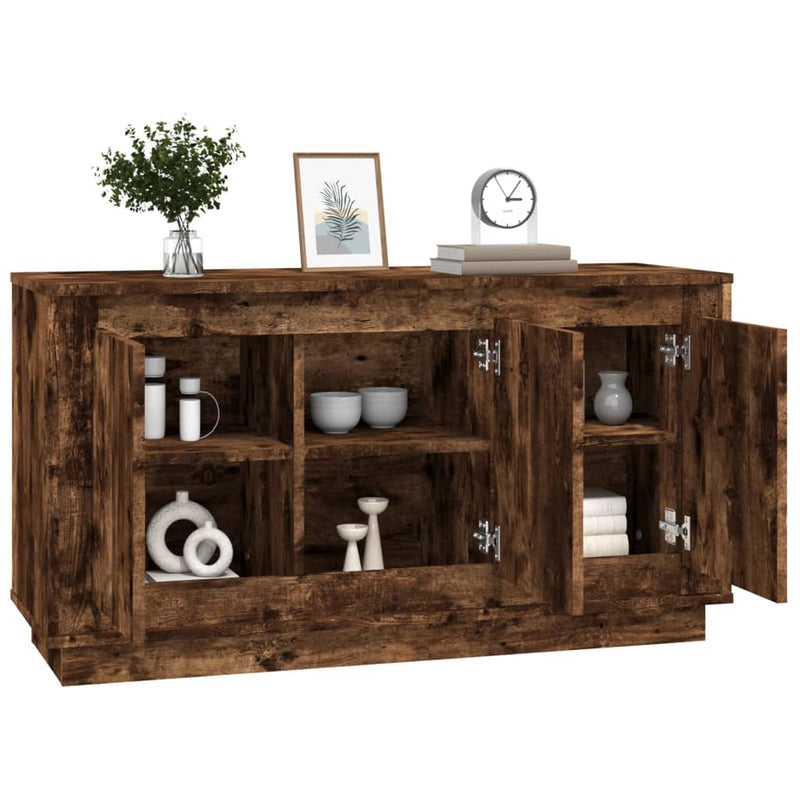 Dulap, stejar afumat, 102x35x55 cm, lemn prelucrat