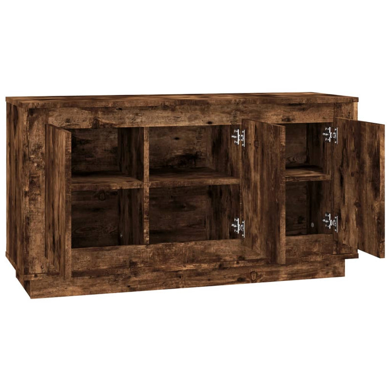 Dulap, stejar afumat, 102x35x55 cm, lemn prelucrat