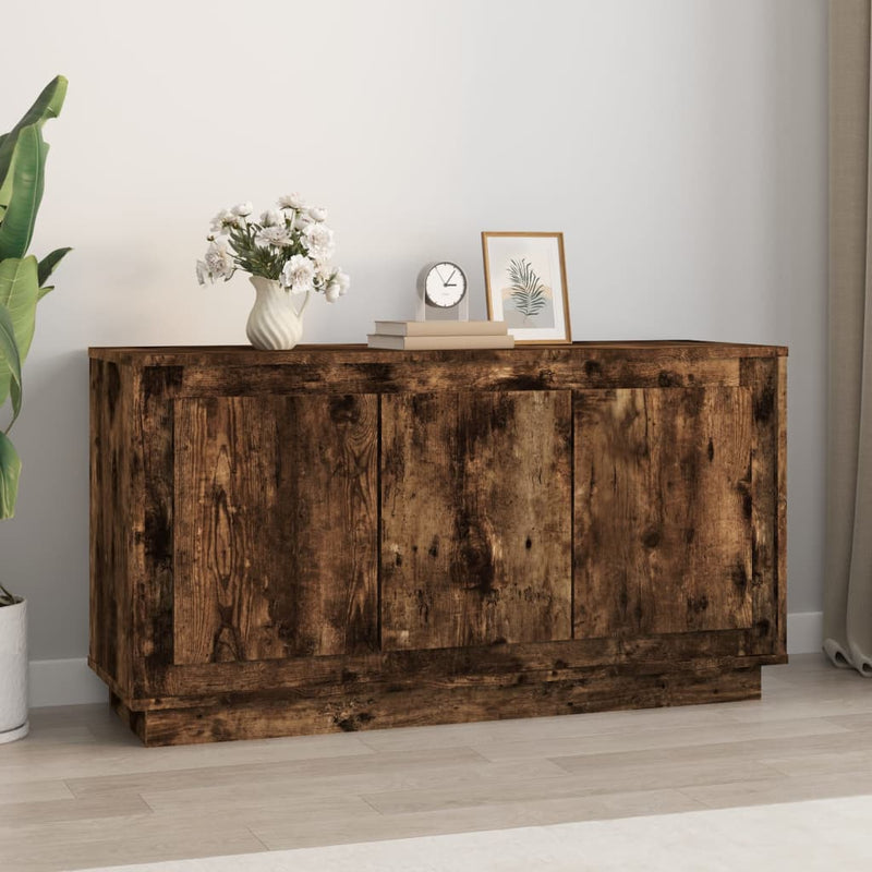 Dulap, stejar afumat, 102x35x55 cm, lemn prelucrat