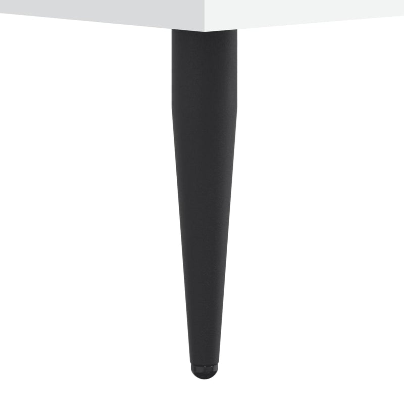 Cadru de pat, alb, 200x200 cm, lemn prelucrat