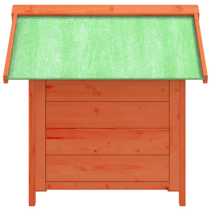 Cușcă de câine, maro, 65x65x61,5 cm, lemn masiv pin